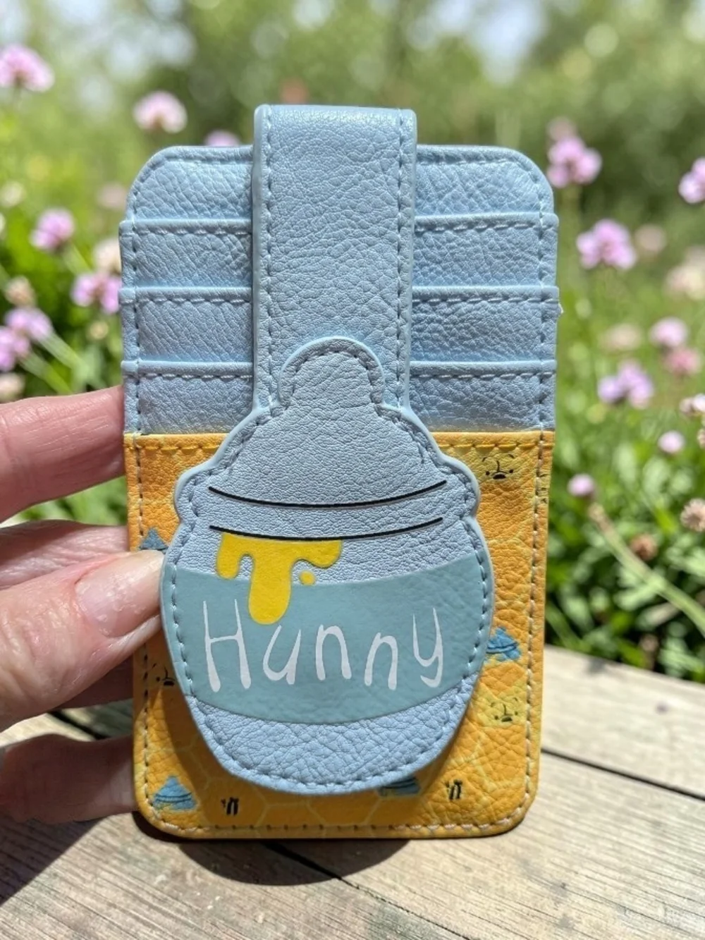 Disney Light Blue Eeyore Crossbody Bag with Hunny Cardholder and Plush Charm
